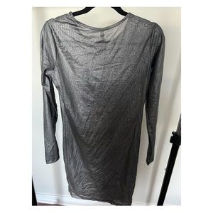 Victoria Secret - metallic grey see trough dress.